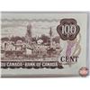 Image 6 : Canada $100 Bill 1975 : Lawson/Bouey #JB0615867 (See Pictures for Varieties, Conditions, Serial Numb