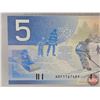 Image 5 : Canada $5 Bill 2001 : Knight/Dodge #AOF1167491 (PCGS Cert : Gem Unc 65 PPQ) (See Pictures for Variet
