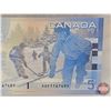 Image 6 : Canada $5 Bill 2001 : Knight/Dodge #AOF1167491 (PCGS Cert : Gem Unc 65 PPQ) (See Pictures for Variet