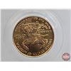 Image 4 : USA 1998 Five Dollar 1/10 oz Fine Gold Eagle Coin (PCGS Cert : MS69) (.917 Gold) (3.393g) (SEE PICTU
