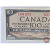 Image 2 : Canada $100 Bill 1954 : Beattie/Rasminsky #BJ1911701 (See Pictures for Varieties, Conditions, Serial