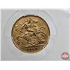 Image 3 : Great Britain 1910 Half Sovereign (PCGS Cert : AU50) (.9167 Gold) (3.99g) (SEE PICTURES!)  (Listing 