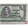 Image 3 : Bank of Canada $1 Bill 1937 : Coyne/Towers #CN1509948 (See Pictures for Varieties, Conditions, Seria
