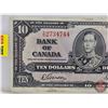 Image 2 : Bank of Canada $10 Bill 1937 : Gordon/Towers #XD2734744 (See Pictures for Varieties, Conditions, Ser