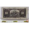 Image 4 : Bank of Canada $10 Bill 1937 : Gordon/Towers #XD2734744 (See Pictures for Varieties, Conditions, Ser