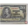Image 3 : Bank of Canada $20 Bill 1937 : Coyne/Towers #HE8973975 (See Pictures for Varieties, Conditions, Seri