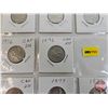 Image 3 : Canada Twenty Five Cent (Sheet of 15) : - (3) 1974 - (3) 1975 - (2) 1976 - (3) 1977 - (2) 1978 - (2)