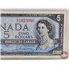 Image 3 : Canada $5 Bill 1954 : Beattie/Rasminsky #KX1923986 (See Pictures for Varieties, Conditions, Serial N