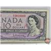Image 3 : Canada $10 Bill 1954 : Beattie/Rasminsky #SV3816060 (See Pictures for Varieties, Conditions, Serial 