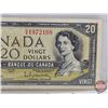 Image 3 : Canada $20 Bill 1954 : Beattie/Rasminsky #DW1972168 (See Pictures for Varieties, Conditions, Serial 