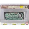 Image 1 : Canada $1 Bill 1967 : Beattie/Rasminsky #HP3007785 (BCS Cert: Choice UNC 63 Original) (See Pictures 