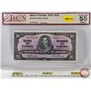 Image 1 : Bank of Canada $10 Bill 1937 : Gordon/Towers #DD8675190 (BCS Cert : Almost UNC 55 Original) (See Pic