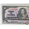 Image 2 : Bank of Canada $10 Bill 1937 : Gordon/Towers #DD8675190 (BCS Cert : Almost UNC 55 Original) (See Pic