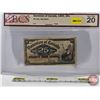 Image 1 : Dominion of Canada Twenty Five Cent 1900 "Shinplaster" : Saunders (BCS Cert : Very Fine 20) (See Pic