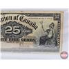 Image 3 : Dominion of Canada Twenty Five Cent 1900 "Shinplaster" : Saunders (BCS Cert : Very Fine 20) (See Pic