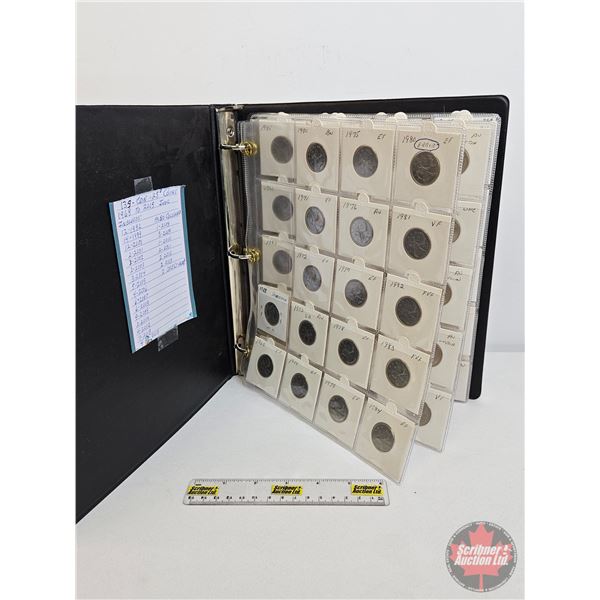 Canada Twenty-Five Cent Collection (Binder Lot : 134 Coins) : 1967 - 2015 Intermittent  (See Picture