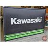 Image 10 : Kawasaki Sign Lenses (2) with Aluminum Frames (Each Measures: 60-1/2"H x 98-3/4"W x 2-1/4"D)