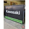 Image 11 : Kawasaki Sign Lenses (2) with Aluminum Frames (Each Measures: 60-1/2"H x 98-3/4"W x 2-1/4"D)
