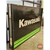 Image 3 : Kawasaki Sign Lenses (2) with Aluminum Frames (Each Measures: 60-1/2"H x 98-3/4"W x 2-1/4"D)