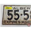 Image 2 : Alberta Lic Plate : 1940  (Measures: 5-1/2" x 12")