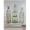 Image 1 : Bottles (3) : - Green Tinge Blob Top (Seeds) (10"H) - McCulloch's Water (Embossed) - Penticton Purit