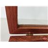 Image 4 : Counter Top Display Case : Glass Flip Top (Note: Small Crack in Glass) (Total Measures: 3-1/2"H x 14