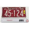 Image 1 : Alberta Lic Plate 1935 (Measures: 5-1/2 x 12")
