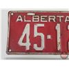 Image 2 : Alberta Lic Plate 1935 (Measures: 5-1/2 x 12")