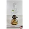 Image 3 : Coal Oil Lamp (Clear) (Insert) : Queen Mary Burner (Total Measures w/Chimney : 12-3/4"H)