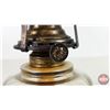 Image 6 : Coal Oil Lamp (Clear) (Insert) : Queen Mary Burner (Total Measures w/Chimney : 12-3/4"H)