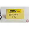 Image 7 : Planters Peanuts Tins (8) (Each Measures: 3-1/2"H x 2-1/2"Dia)