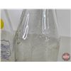 Image 4 : Milk Bottles (2) :  - City Dairy (Embossed) - United (Blue ACL) (Both Measure : 8-1/4"H)