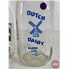 Image 3 : Milk Bottles (2) :  - Dutch Dairy Farms Ltd (Blue ACL) - Kootenay Valley : Co-Op Dairy (Green ACL) (