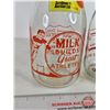 Image 2 : Milk Bottles (2) : - Kelowna Brand (Orange ACL)  - Crystal Milk & Cream (Red/Green ACL) (Both Measur