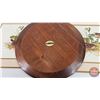 Image 8 : Hardboard Place Mats (8) (Bird Motif) w/Dall-Craft Wooden Fruit Bowl Centre Piece (2 Pc) (Place Mats