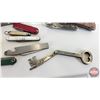 Image 4 : Pocket Knife Collection (20+) including Folding Skeleton Key