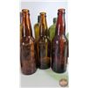 Image 5 : Bottle Collection (17) (Green & Brown) Variety (Tallest Measures: 12"H)