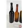 Image 8 : Bottle Collection (17) (Green & Brown) Variety (Tallest Measures: 12"H)