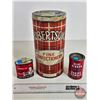 Image 1 : Confection Tins (3) : Robertson's ; Blue Ribbon & Horne's (Tallest Measures: 11"H)