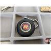 Image 17 : Collector Combo : Pins, Keychains & Badges Collection (19) (Automobile Theme) with Display Box / Gla