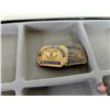 Image 19 : Collector Combo : Pins, Keychains & Badges Collection (19) (Automobile Theme) with Display Box / Gla