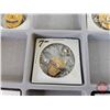 Image 7 : Collector Combo : Pins, Keychains & Badges Collection (19) (Automobile Theme) with Display Box / Gla