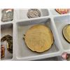 Image 12 : Collector Combo: Medallions; Tokens; Badges; Pins; Money Clip; Tape Measure; etc!!! with Display Box