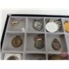 Image 14 : Collector Combo: Medallions; Tokens; Badges; Pins; Money Clip; Tape Measure; etc!!! with Display Box