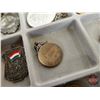 Image 16 : Collector Combo: Medallions; Tokens; Badges; Pins; Money Clip; Tape Measure; etc!!! with Display Box