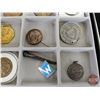 Image 6 : Collector Combo: Medallions; Tokens; Badges; Pins; Money Clip; Tape Measure; etc!!! with Display Box