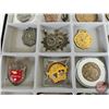 Image 7 : Collector Combo: Medallions; Tokens; Badges; Pins; Money Clip; Tape Measure; etc!!! with Display Box