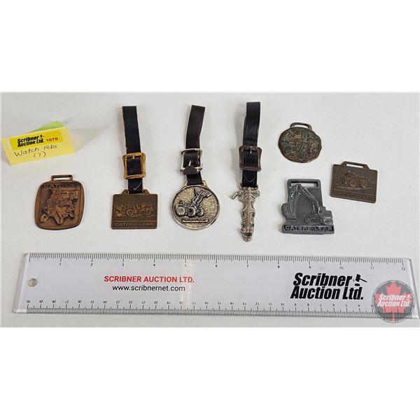 Watch Fobs (7) : Caterpillar; Ingersoll Rand; Adus Copco (Must See Pictures for Styles / Types / Var