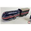 Image 2 : Wind Up Tin Toy Trains : 2 Engines & 2 Cars