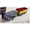 Image 3 : Wind Up Tin Toy Trains : 2 Engines & 2 Cars